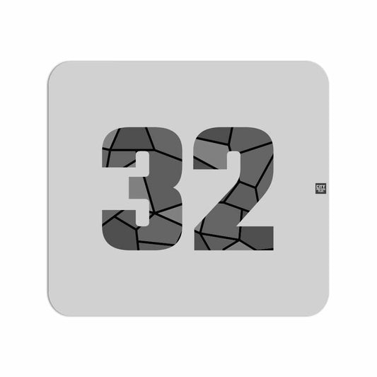 32 Number Mousepad (Melange Grey)