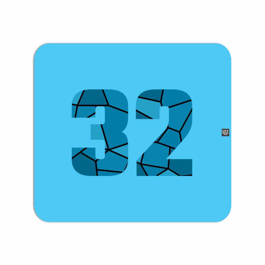 32 Number Mousepad (Sky Blue)