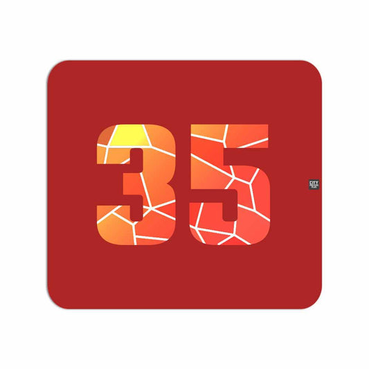 35 Number Mousepad (Red)