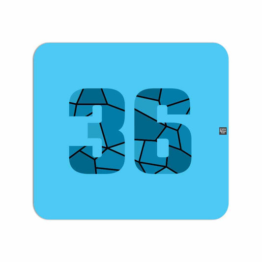 36 Number Mousepad (Sky Blue)