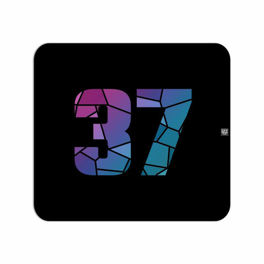 37 Number Mousepad (Black)