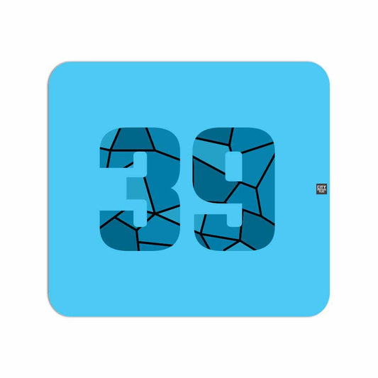 39 Number Mousepad (Sky Blue)