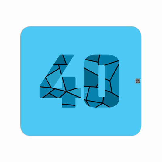 40 Number Mousepad (Sky Blue)
