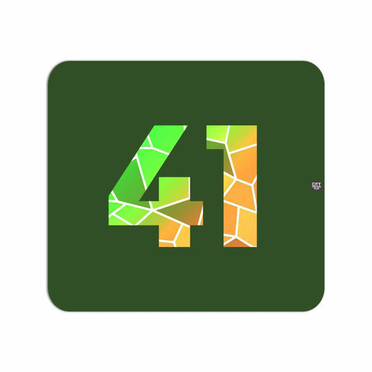41 Number Mousepad (Olive Green)