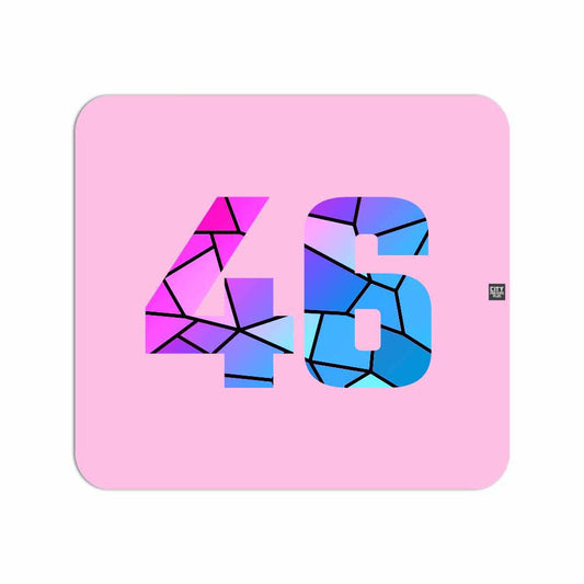 46 Number Mousepad (Light Pink)