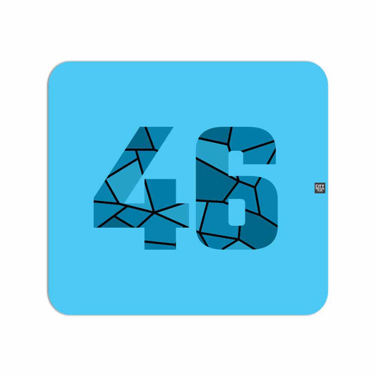 46 Number Mousepad (Sky Blue)