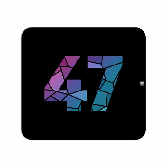 47 Number Mousepad (Black)