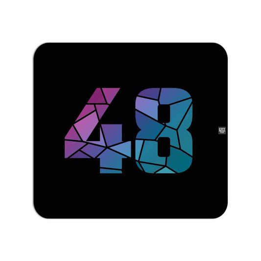 48 Number Mousepad (Black)