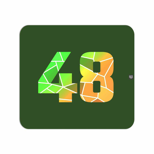 48 Number Mousepad (Olive Green)