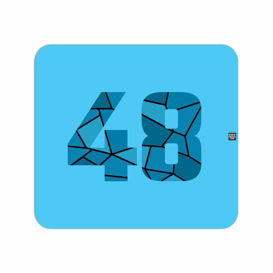 48 Number Mousepad (Sky Blue)