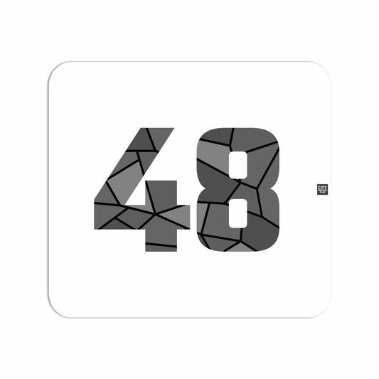 48 Number Mousepad (White)