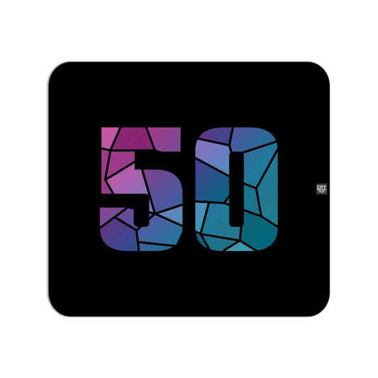 50 Number Mousepad (Black)