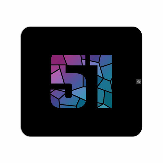 51 Number Mousepad (Black)
