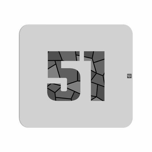 51 Number Mousepad (Melange Grey)