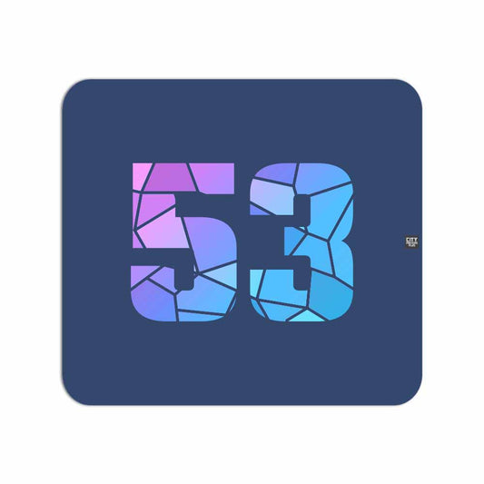 53 Number Mousepad (Navy Blue)
