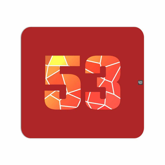 53 Number Mousepad (Red)