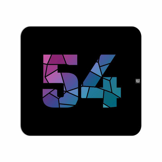 54 Number Mousepad (Black)