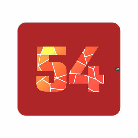 54 Number Mousepad (Red)