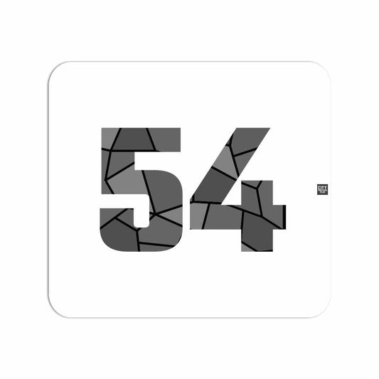 54 Number Mousepad (White)