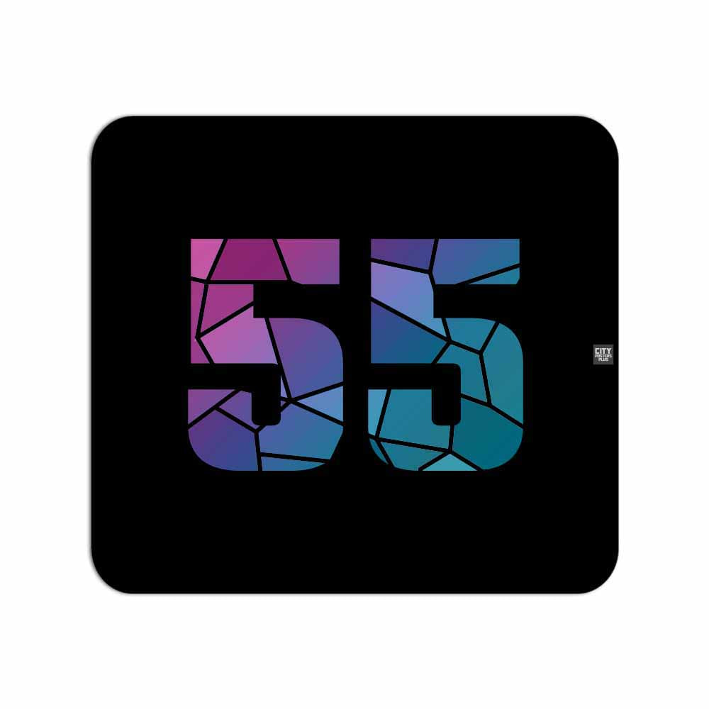 55 Number Mouse pad (Black)