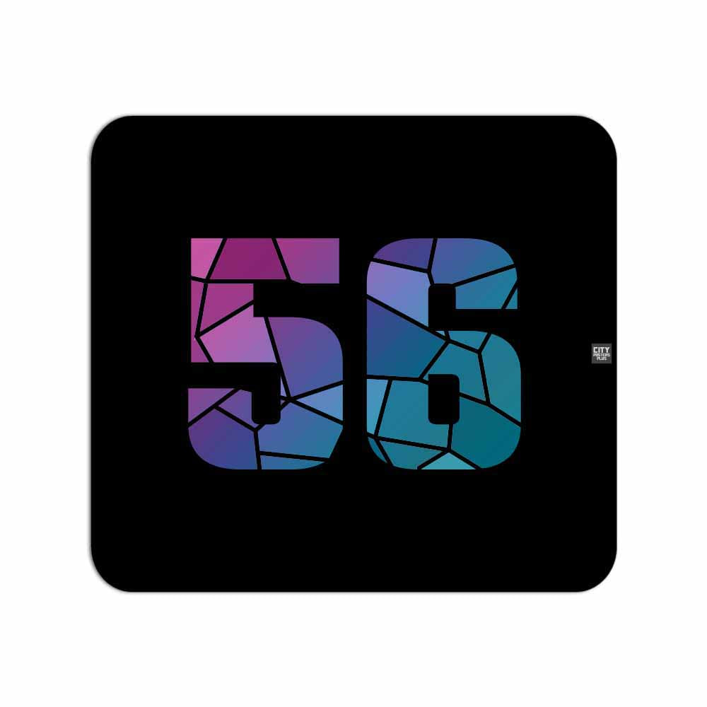 56 Number Mouse pad (Black)