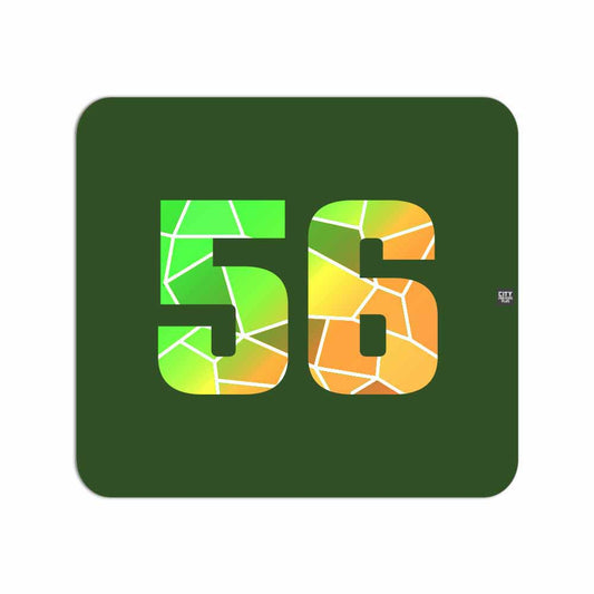 56 Number Mousepad (Olive Green)