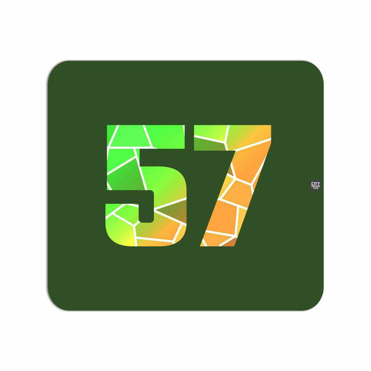 57 Number Mousepad (Olive Green)