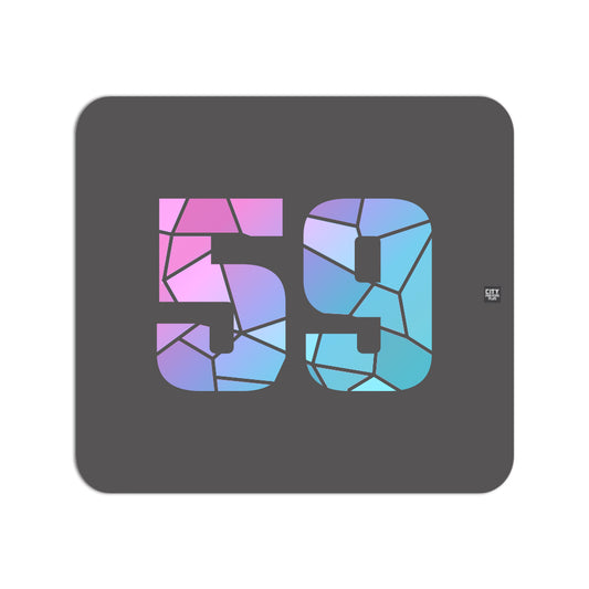 59 Number Mousepad (Charcoal Grey)