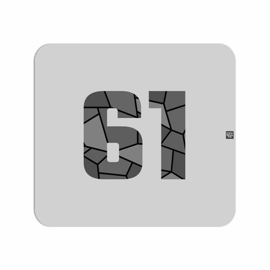 61 Number Mousepad (Melange Grey)
