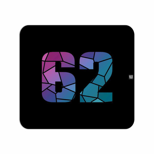 62 Number Mousepad (Black)