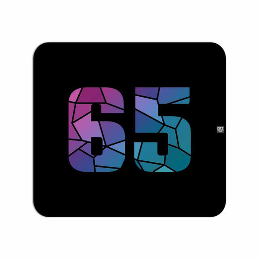 65 Number Mousepad (Black)