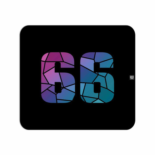 66 Number Mousepad (Black)