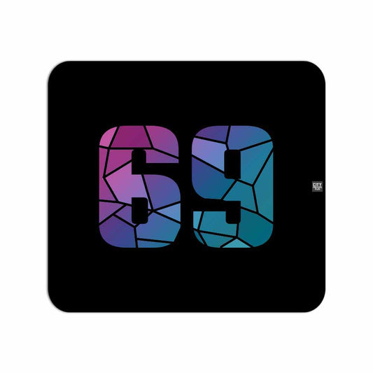 69 Number Mousepad (Black)