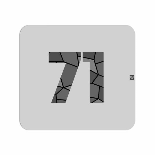 71 Number Mousepad (Melange Grey)