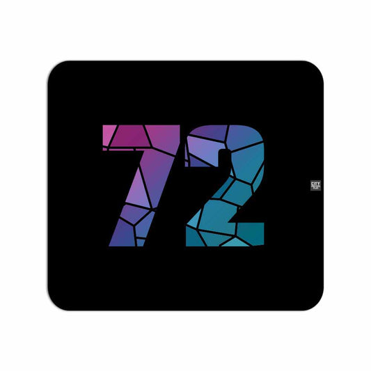 72 Number Mousepad (Black)