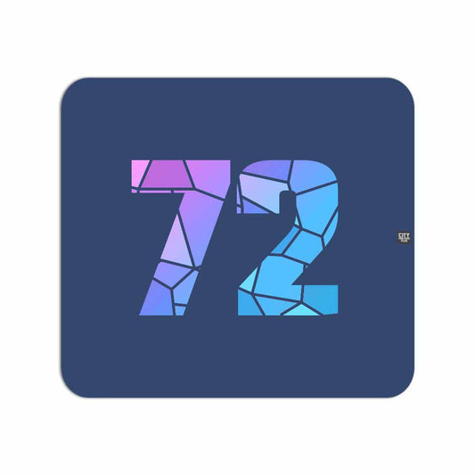72 Number Mousepad (Navy Blue)