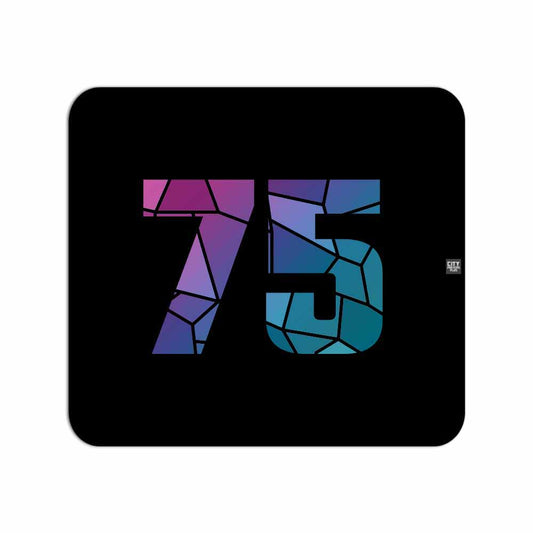 75 Number Mousepad (Black)