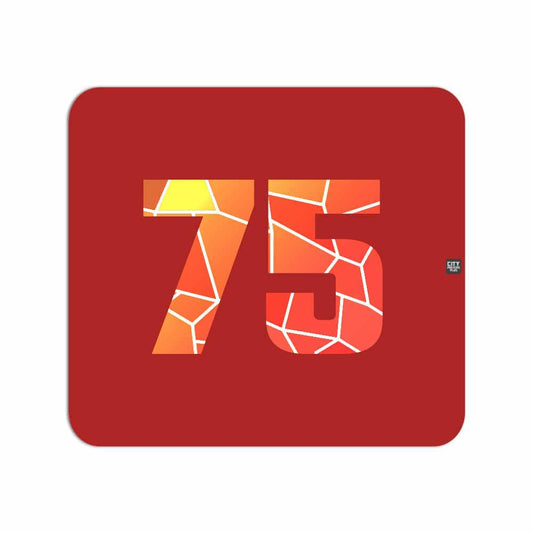 75 Number Mousepad (Red)