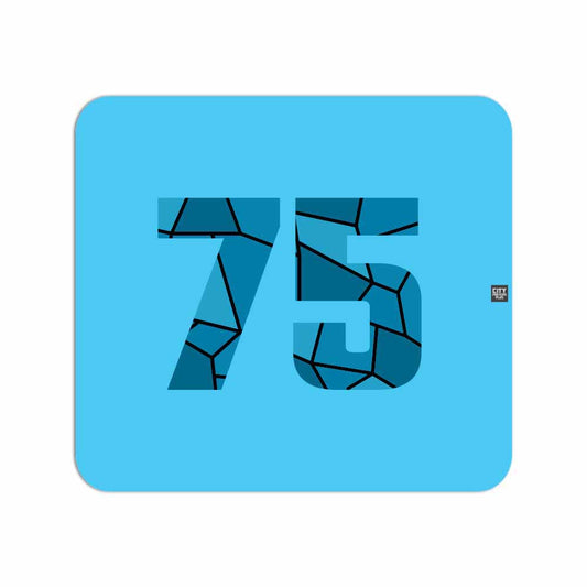 75 Number Mousepad (Sky Blue)