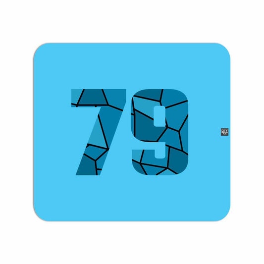 79 Number Mousepad (Sky Blue)