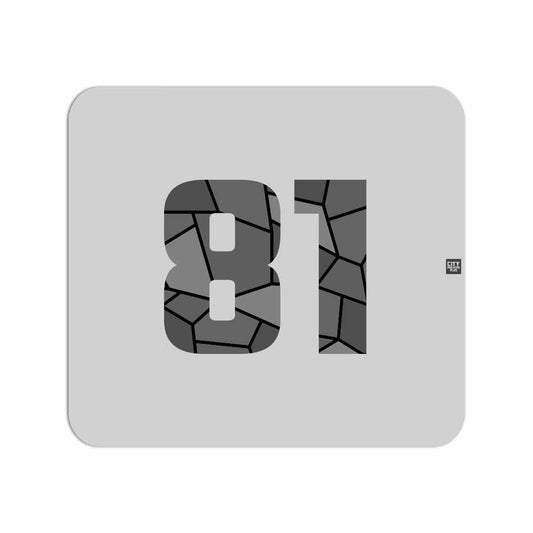81 Number Mousepad (Melange Grey)