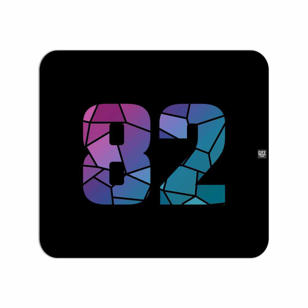 82 Number Mouse pad (Black)