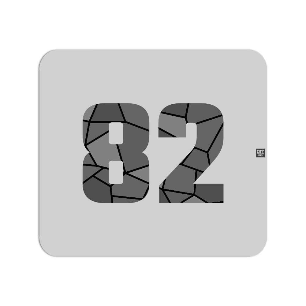 82 Number Mouse pad (Melange Grey)