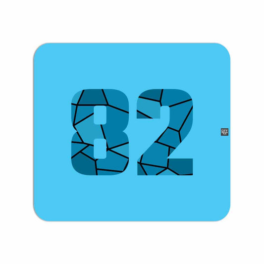 82 Number Mousepad (Sky Blue)