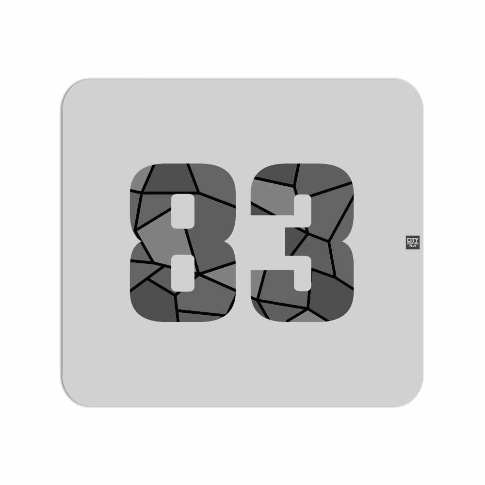 83 Number Mouse pad (Melange Grey)