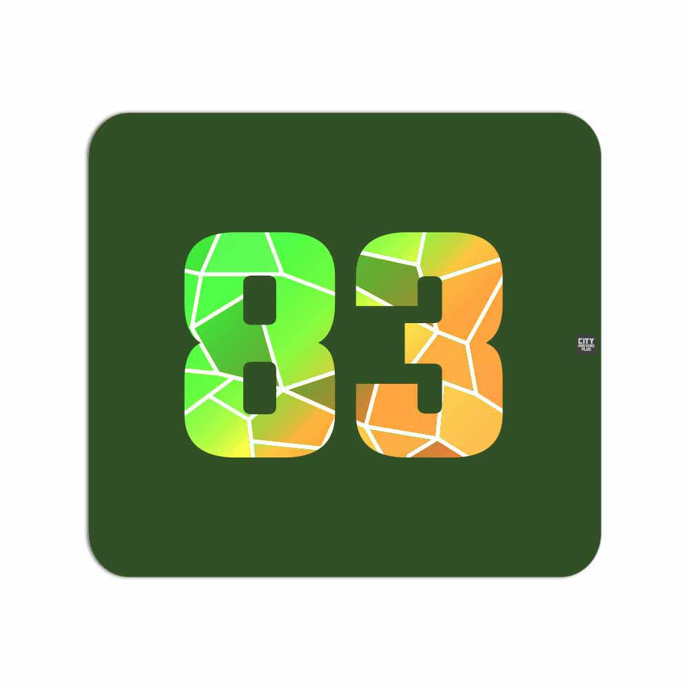 83 Number Mouse pad (Olive Green)