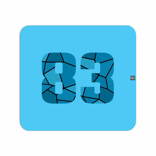 83 Number Mousepad (Sky Blue)