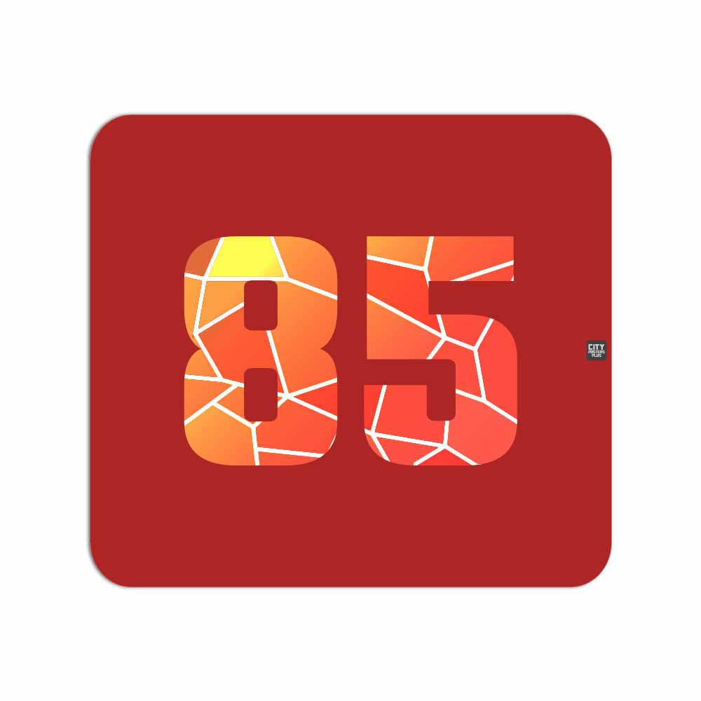 85 Number Mouse pad (Red)