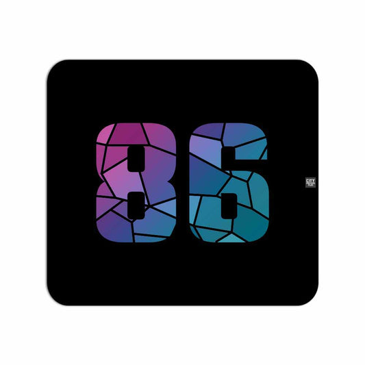 86 Number Mousepad (Black)