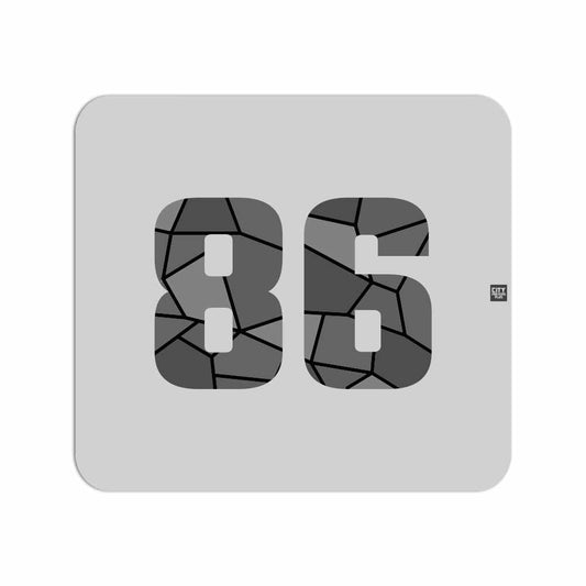 86 Number Mousepad (Melange Grey)